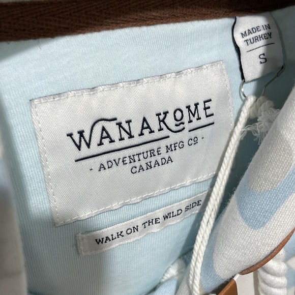 Wanakome Billie Print Sky Blue Camo Hoodie Small - Picture 4 of 5